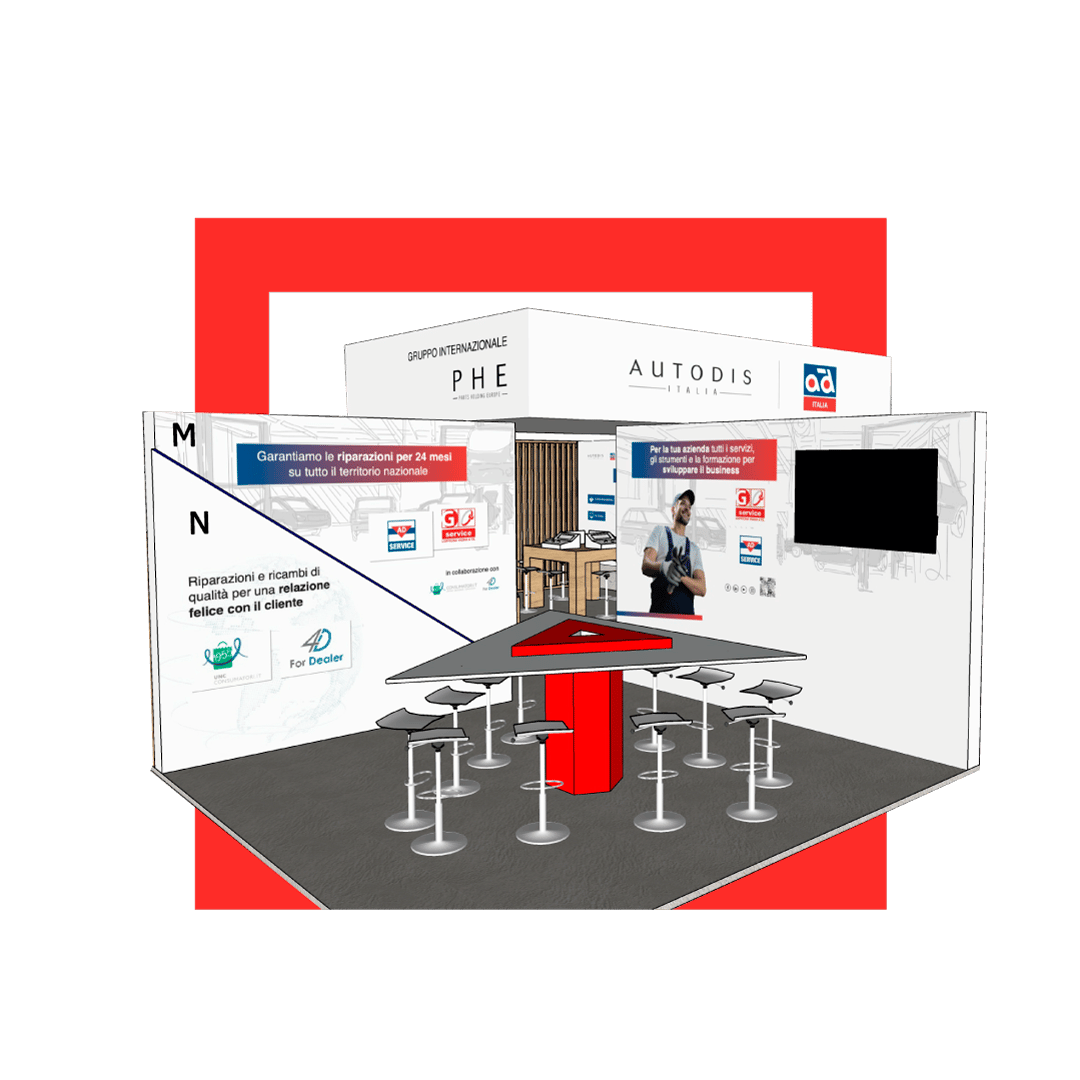 Autodis Example Stand Autodis Autopromotec 2022 - Humankey Digital Agency